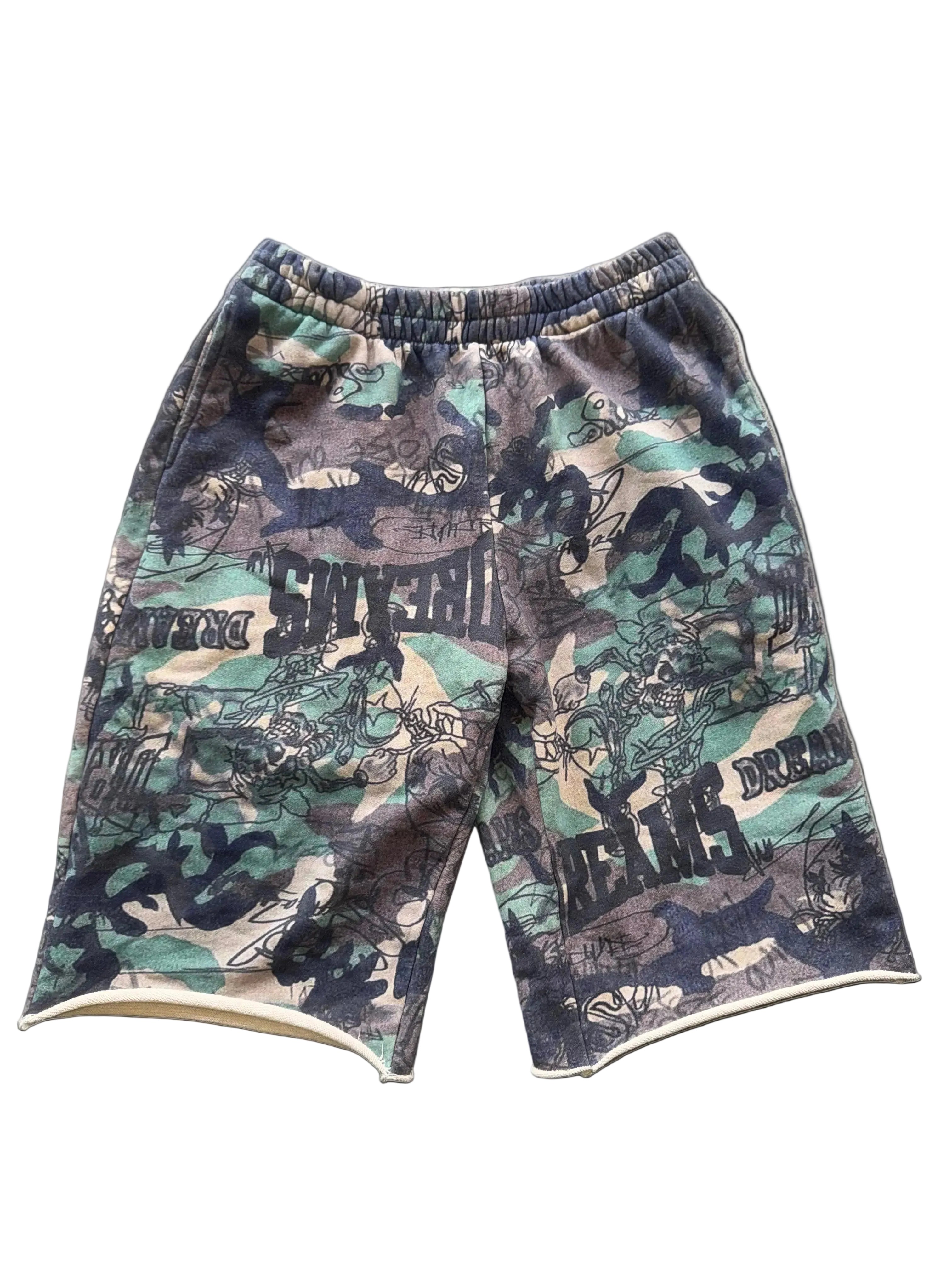 “Graffiti Camo” 3/4 Shorts